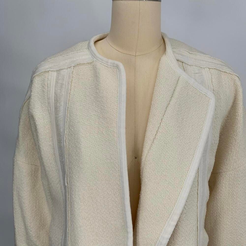 VINCE white cardigan jacket blaser sz 8 or m womens - Picture 6 of 9
